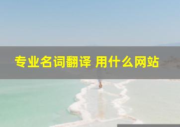 专业名词翻译 用什么网站